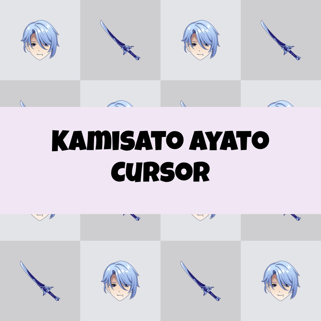 Preview Kamisato Ayato cursor custom cursor pack